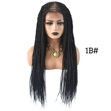 Cargar imagen en el visor de la galería, Gamay Hair LL603001G 31&quot; Long Braids Lace Front Wigs Hand Tied Heat Resistant Fiber Braided Box Braids Natural Looking 11&quot;x5.5&quot;For Black Women - E-wigs Gamaytoupee
