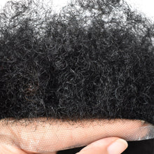 Load image into Gallery viewer, Gamay Hair  Afro Q6 Hair Units for Black Men French Lace Afro Toupee African American Kinky Curly Hair Unit - E-wigs Gamaytoupee
