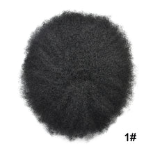 Load image into Gallery viewer, Gamay Hair PU AFRO-H Toupee For Black Men Injected PU 100% Real Human Hair Kinky Curly Hair Units African American Mens Hairpieces - E-wigs Gamaytoupee
