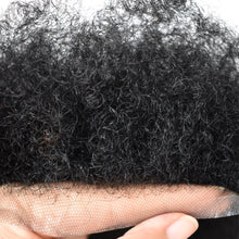 Load image into Gallery viewer, Gamay Hair Afro Toupee for Black Men Full Swiss Lace Hair Units African American Mens Hair System Kink Curly Wigs Units - E-wigs Gamaytoupee
