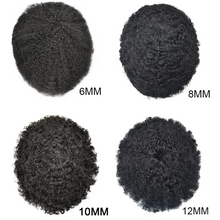 Load image into Gallery viewer, Gamay Hair PU-H 20MM  Toupee For Men Injected PU Full Thin Skin 100% Real Human Hair Kinky Curly Hair Units  Mens Hairpieces - E-wigs Gamaytoupee
