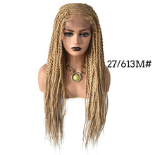 Cargar imagen en el visor de la galería, Gamay Hair LL603001G 31&quot; Long Braids Lace Front Wigs Hand Tied Heat Resistant Fiber Braided Box Braids Natural Looking 11&quot;x5.5&quot;For Black Women - E-wigs Gamaytoupee
