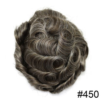 Charger l'image dans la galerie, Gamay Hair P1-4-8 French Lace Men's Hair System Durable Tape Attached PU Around Perimeter Men's Hairpiece - E-wigs Gamaytoupee
