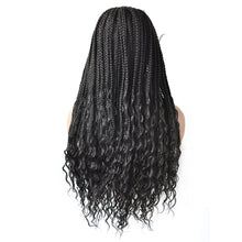 Cargar imagen en el visor de la galería, Gamay Hair LL603643A Hand Braided Swiss Lace Front Cornrow Box Braid Wigs with Baby Hair for Women Lightweight Synthetic Lace Frontal Twist Braided Replacement System - E-wigs Gamaytoupee
