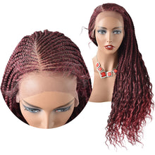 Carica l&#39;immagine nel visualizzatore di Gallery, Gamay Hair LL603643A Hand Braided Swiss Lace Front Cornrow Box Braid Wigs with Baby Hair for Women Lightweight Synthetic Lace Frontal Twist Braided Replacement System - E-wigs Gamaytoupee
