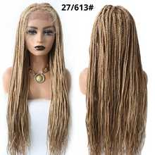 Carica l&#39;immagine nel visualizzatore di Gallery, Gamay Hair LL603836C Long Braids Lace Front Wigs Hand Tied Heat Resistant Fiber Braided Hairstyle Box Braids Natural Looking 6 1/2&quot;x13&quot; For Black Women - E-wigs Gamaytoupee
