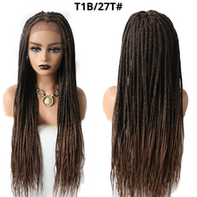 Load image into Gallery viewer, Gamay Hair LL603836C Long Braids Lace Front Wigs Hand Tied Heat Resistant Fiber Braided Hairstyle Box Braids Natural Looking 6 1/2&quot;x13&quot; For Black Women - E-wigs Gamaytoupee
