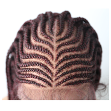 Load image into Gallery viewer, Gamay Hair LL603766A Lace Front Braided Wigs For Black Women With Baby Hair Cornrow Box Braid Wig 28&quot; Hand Braided Wig Heat Friendly Synthetic Fiber Micro Braids Wig - E-wigs Gamaytoupee
