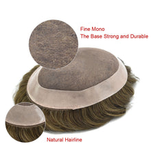 Cargar imagen en el visor de la galería, all colors men&#39;s toupee hair replacement system men&#39;s hair unit men&#39;s hair wigs
