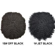 Load image into Gallery viewer, Gamay Hair  Afro Q6 Hair Units for Black Men French Lace Afro Toupee African American Kinky Curly Hair Unit - E-wigs Gamaytoupee
