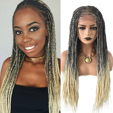 Carica l&#39;immagine nel visualizzatore di Gallery, Gamay Hair LL603001G 31&quot; Long Braids Lace Front Wigs Hand Tied Heat Resistant Fiber Braided Box Braids Natural Looking 11&quot;x5.5&quot;For Black Women - E-wigs Gamaytoupee
