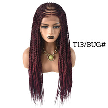 Carica l&#39;immagine nel visualizzatore di Gallery, Gamay Hair LL603001G 31&quot; Long Braids Lace Front Wigs Hand Tied Heat Resistant Fiber Braided Box Braids Natural Looking 11&quot;x5.5&quot;For Black Women - E-wigs Gamaytoupee
