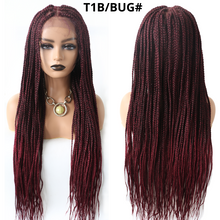 Carica l&#39;immagine nel visualizzatore di Gallery, Gamay Hair LL603836C Long Braids Lace Front Wigs Hand Tied Heat Resistant Fiber Braided Hairstyle Box Braids Natural Looking 6 1/2&quot;x13&quot; For Black Women - E-wigs Gamaytoupee
