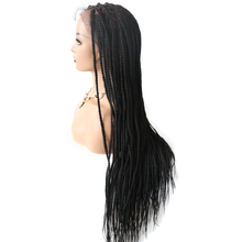 Cargar imagen en el visor de la galería, Gamay Hair LL603836C Long Braids Lace Front Wigs Hand Tied Heat Resistant Fiber Braided Hairstyle Box Braids Natural Looking 6 1/2&quot;x13&quot; For Black Women - E-wigs Gamaytoupee
