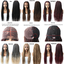 Cargar imagen en el visor de la galería, Gamay Hair LL603836C Long Braids Lace Front Wigs Hand Tied Heat Resistant Fiber Braided Hairstyle Box Braids Natural Looking 6 1/2&quot;x13&quot; For Black Women - E-wigs Gamaytoupee
